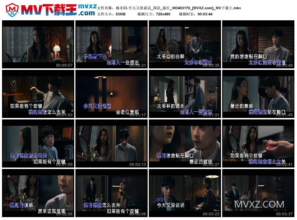 杨非同-今天又没说话_国语_流行_MD403170